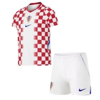 Camiseta Croacia Primera Equipación Replica Mundial 2026 para niños mangas cortas (+ Pantalones cortos)